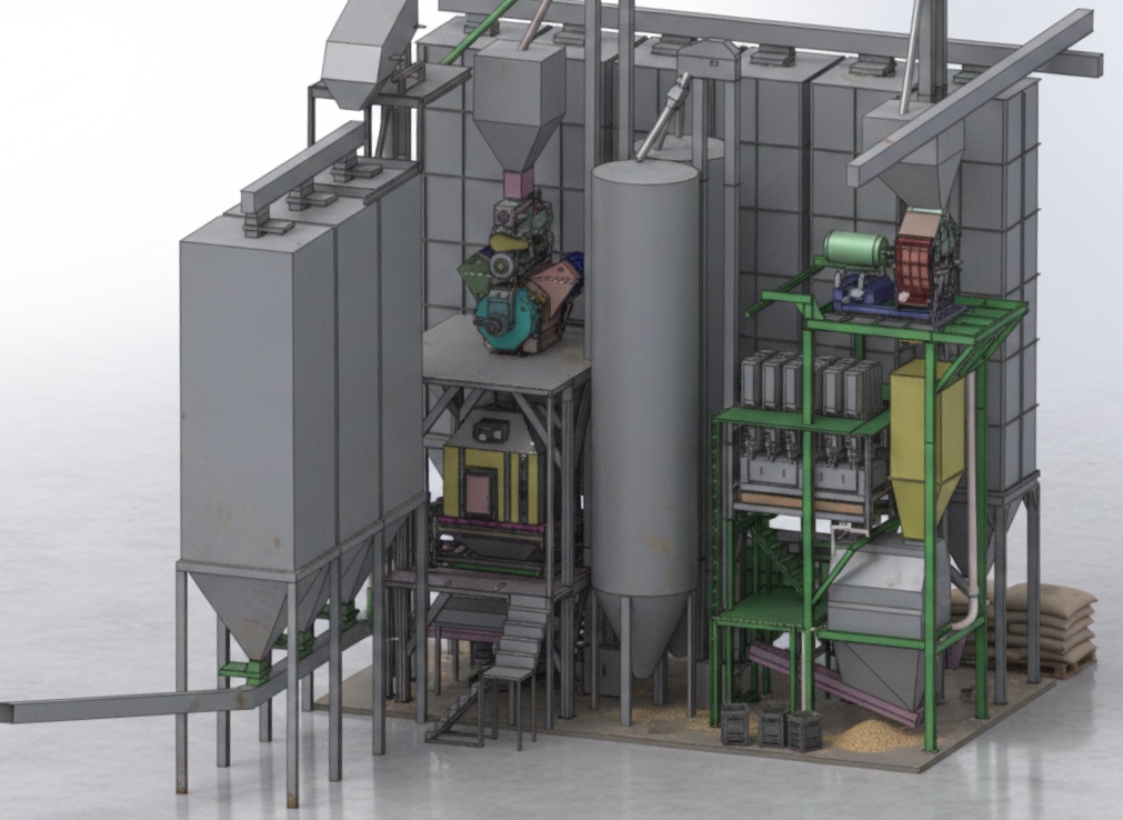Linija za peletiranje stočne hrane 10-12 t/h